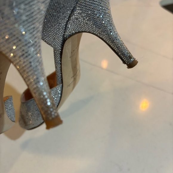 Kate Spade dress shoes, silver sparkle, size 7 - Picture 2 of 9